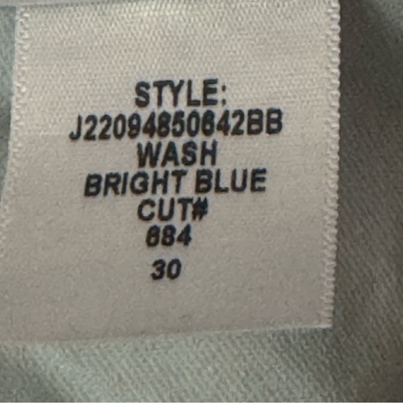 NWT VERONICA BEARD Ryleigh Slim
Straight High Rise Jeans Bright Blue Raw Hem 30 - Picture 7 of 16